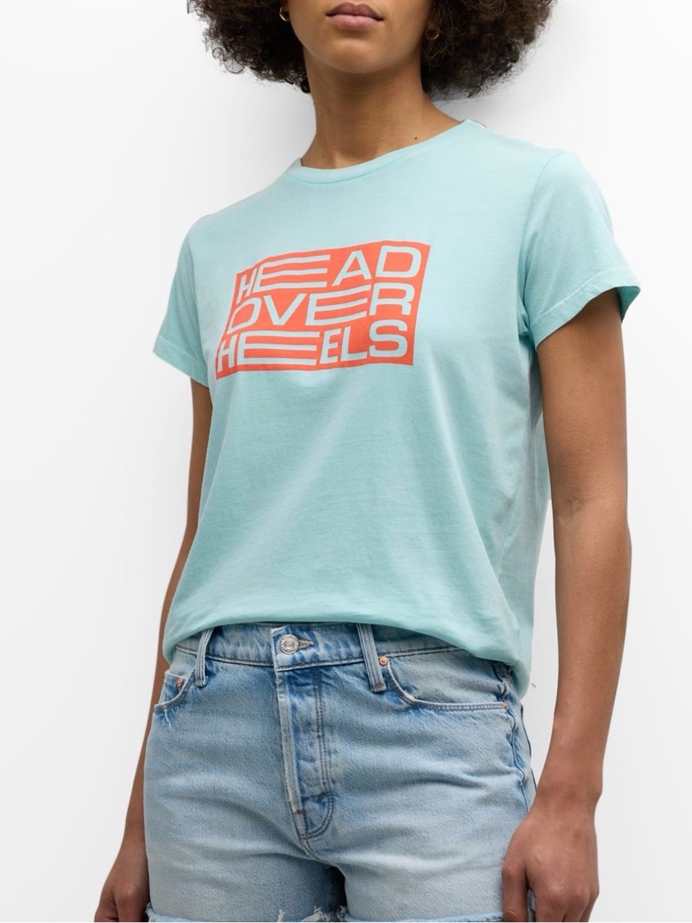 MOTHER SIZE LARGE THE BOXY GOODIE GOODIE T SHIRT HEAD OVER HEELS